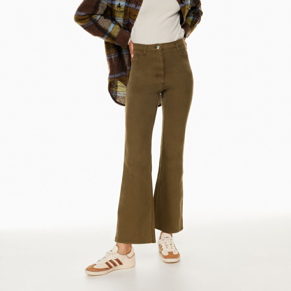 NWT Aritzia Wilfred Twostep Flare Pants Brown Sz 4